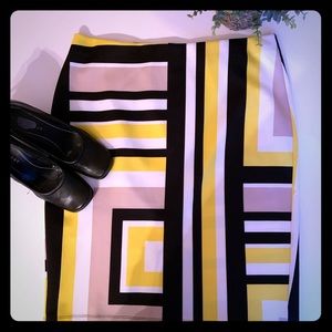 Bold graphic pencil skirt NYCC